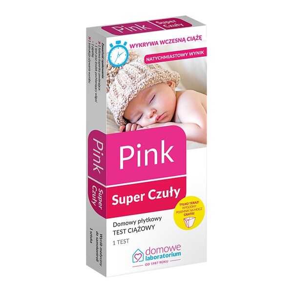 WYPRÓBUJ: Domowe Laboratorium, Pink Super Czuły, płytkowy test ciążowy