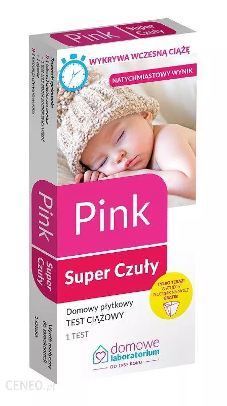 Test ciążowy Pink Super - płytkowy