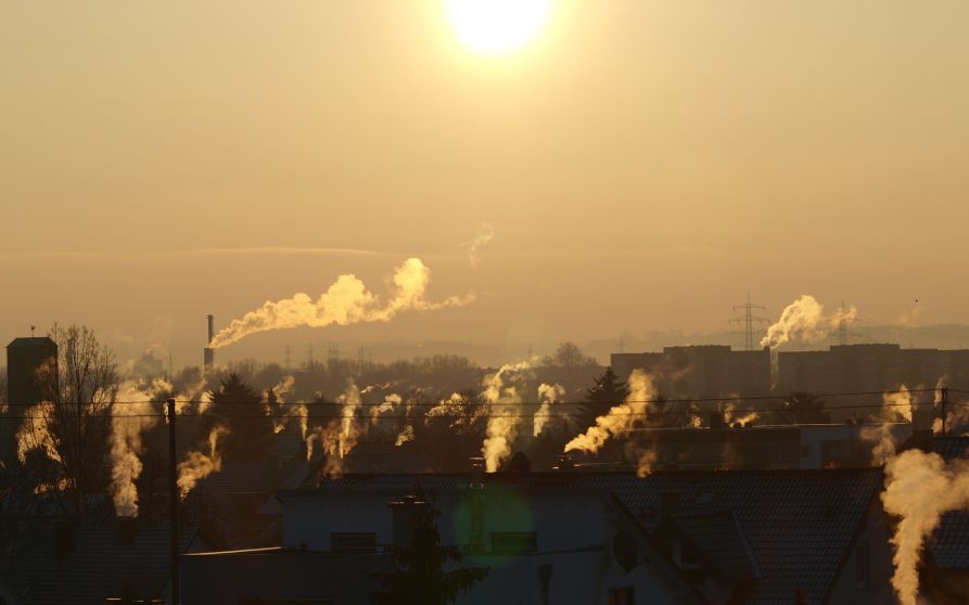smog nad miastem