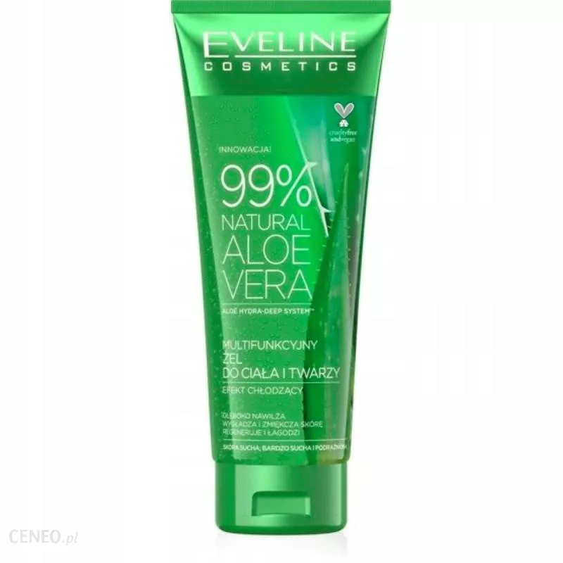 Eveline Cosmetics multifunkcyjny żel chłodzący do twarzy i ciała z aloesem 99%  250 Ml