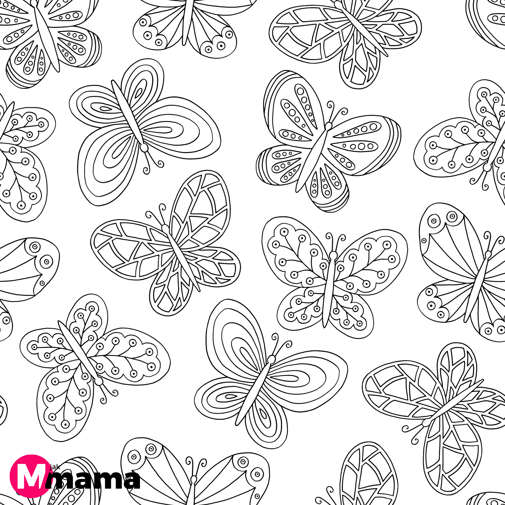 Kolorowanki Dla Dzieci Do Druku Motyle Pcmigtool Images And Photos Finder