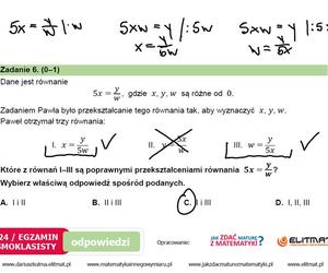 Egzamin ósmoklasisty 2024: Arkusz CKE rozwiązany przez Roberta Bacę, eksperta z Elitmat