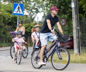 Agnieszka Kaczorowska i Marcin Rogacewicz wybrali się na rowery 