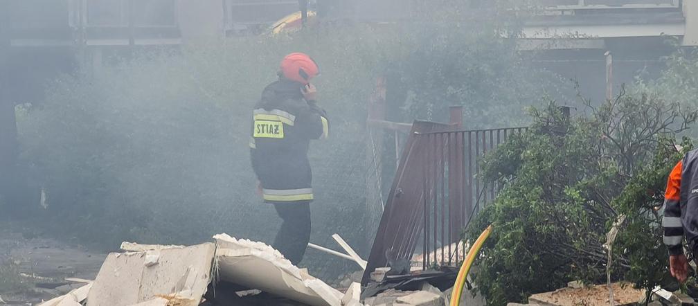 Toruń: Potężna eksplozja na ul. Wybickiego [ZDJĘCIA]