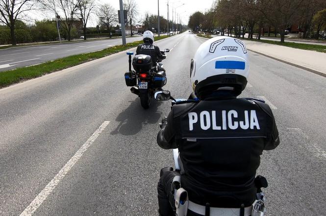 Policyjny patrol na motocyklach