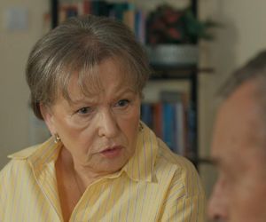 Barwy szczęścia, odcinek 3166. Basia (Sławomira Łozińska), Czesław (Marian Jaskulski)