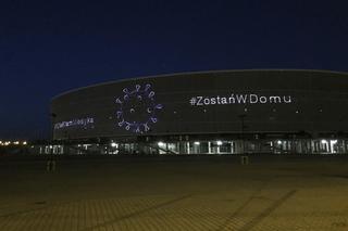 Pokaz laserowy na Stadionie Wrocław. To podziękowanie dla medyków [ZDJĘCIA]
