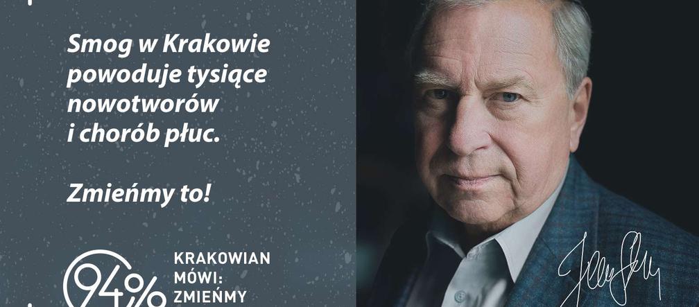 W Krakowie na Brackiej mieszka smog. Gwiazdy w kampanii 94 procent [GALERIA]