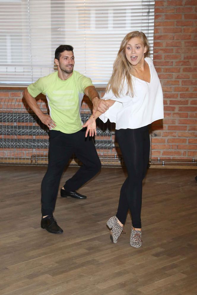 "Dancing with the Stars, Taniec z Gwiazdami" trening Agnieszki Kaczorowskiej i Rafała Maślaka