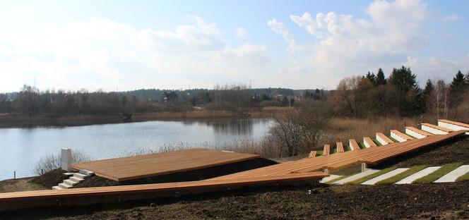 Plaża nad jeziorem Dywickim przechodzi metamorfozę. Zobacz postępy prac