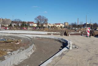 Budowa ronda na skrzyżowaniu Szybowników z Wolińską w Lesznie