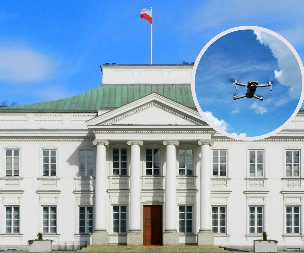 Dron krążył nad Belwederem. Nowe informacje w sprawie