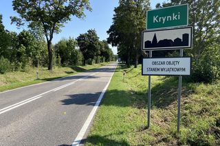 Mieszkańcy Krynek przy granicy z Białorusią z niepokojem patrzą w górę