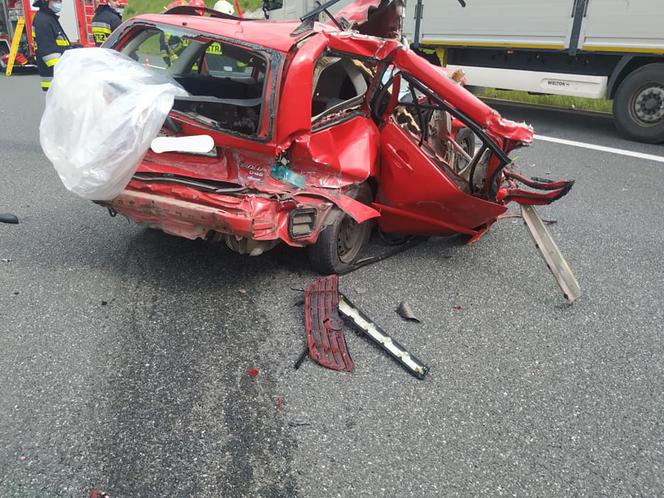 Wypadek na autostradzie A4