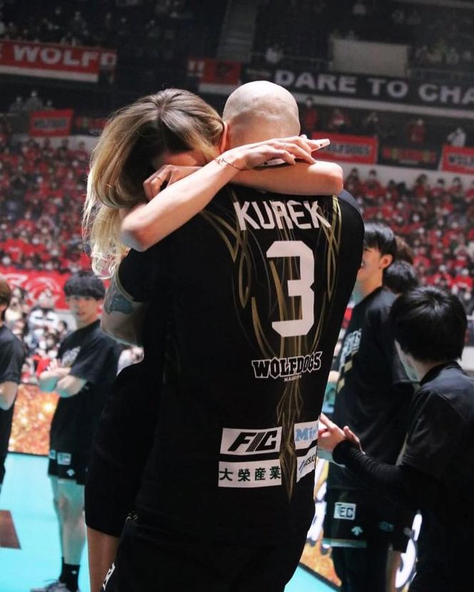 Bartosz Kurek z żoną Anną