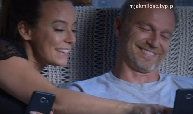M jak miłość. Magda (Anna Mucha), Andrzej Budzyński (Krystian Wieczorek)