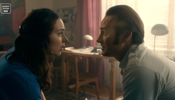 Stulecie Winnych 4 sezon. Michelle (Maria Pawłowska), Janusz (Paweł Małaszyński)