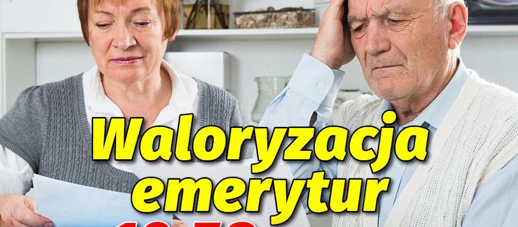 Waloryzacja emerytur 10,58 proc.