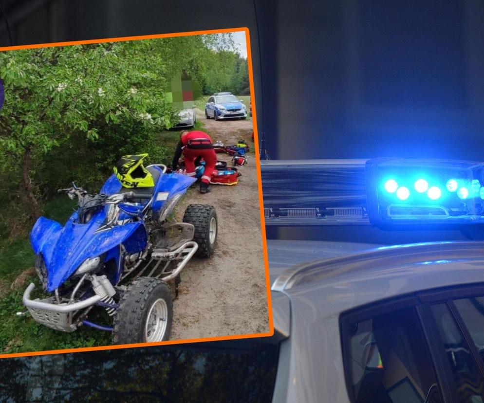 Tragiczny finał jazdy quadem pod Wrocławiem. Nie żyje 24-letni mężczyzna 