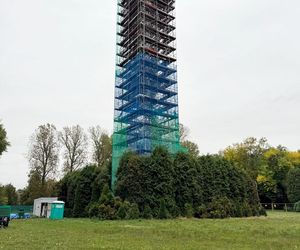 Wieża spadochronowa w Katowicach jest remontowana