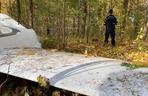 Katastrofa lotnicza w Kościelcu. Szybowiec spadł do lasu, nie żyją dwie osoby [ZDJĘCIA]