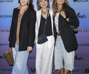 Racewicz w skórze, Steczkowska w kwiatach, a Żukowska w bieli! Taka ścianka to rzadkość!