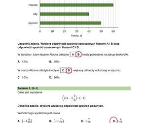 Egzamin ósmoklasisty 2025 MATEMATYKA. Rozwiązania zadań, odpowiedzi i arkusze CKE z matematyki [RELACJA NA ŻYWO 14.05.2025]