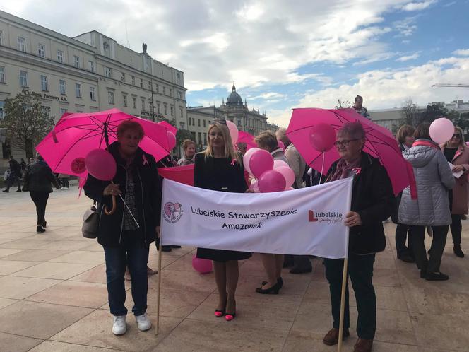 Ulicami Lublina przeszedł Marsz Różowej Wstążki