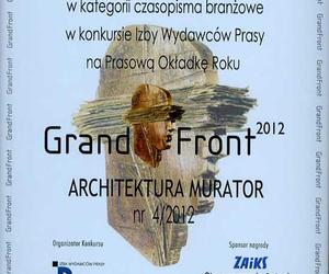GrandFront 2012, II nagroda w konkursie w kategorii czasopism branżowych
