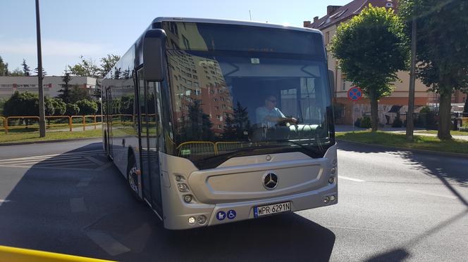 Pierwszy kurs autobusu przegubowego w Grudziądzu