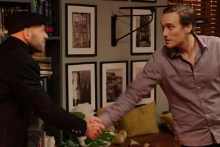 M jak miłość odc. 1799. nowy lekarz Wojtek Majer (Paweł Parczewski), Olek (Maurycy Popiel)