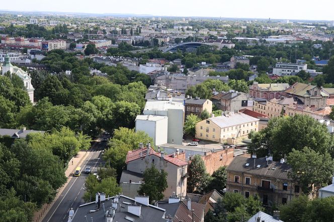 Panorama Lublina z najwyższego punktu widokowego w mieście - Wieży Trynitarskiej