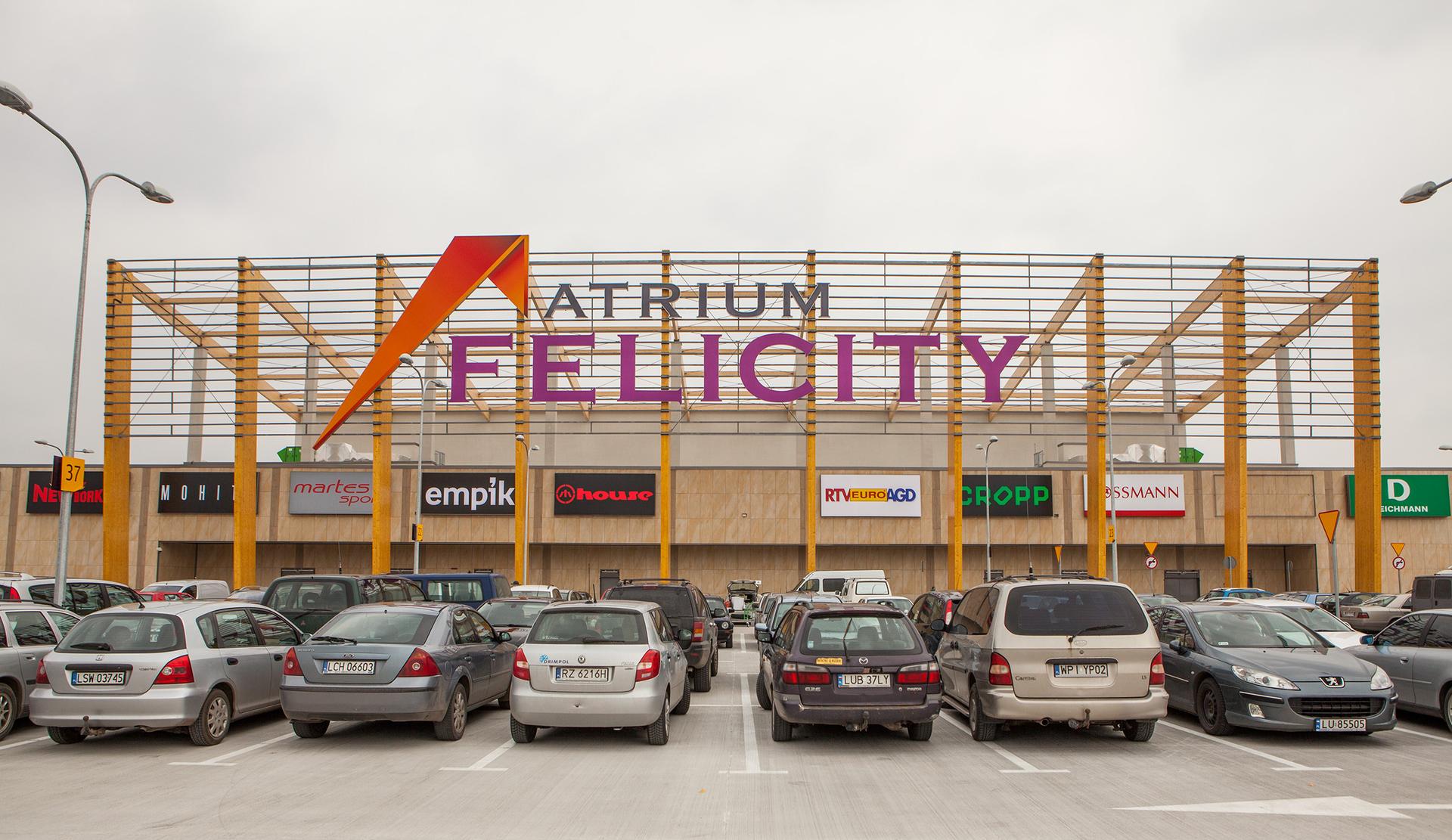 Centrum handlowe Atrium Felicity w Lublinie, marzec 2014