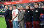 Robert Lewandowski na meczu Polska - Mołdawia