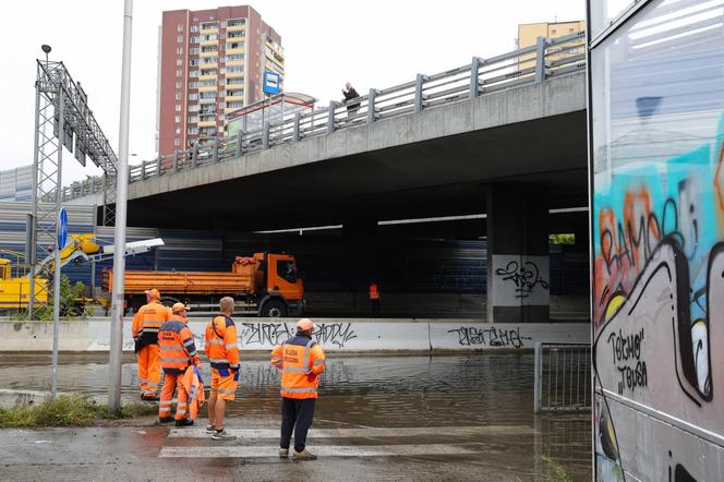 Warszawa zalana po burzy