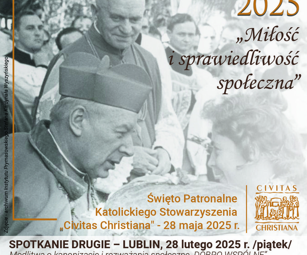 Spotkanie modlitewno - formacyjne Civitas Christiana w Lublinie - plakat 