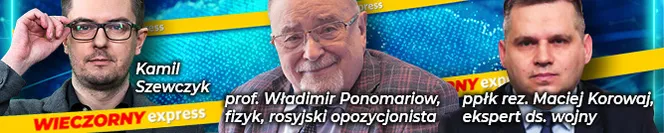 Prof. Władimir Ponomariow i ppłk rez. Maciej Korowaj w „Wieczornym Expressie”