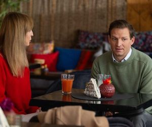 Barwy szczęścia, odc. 3207. Agnieszka (Katarzyna Tlałka), Łukasz (Michał Rolnicki)