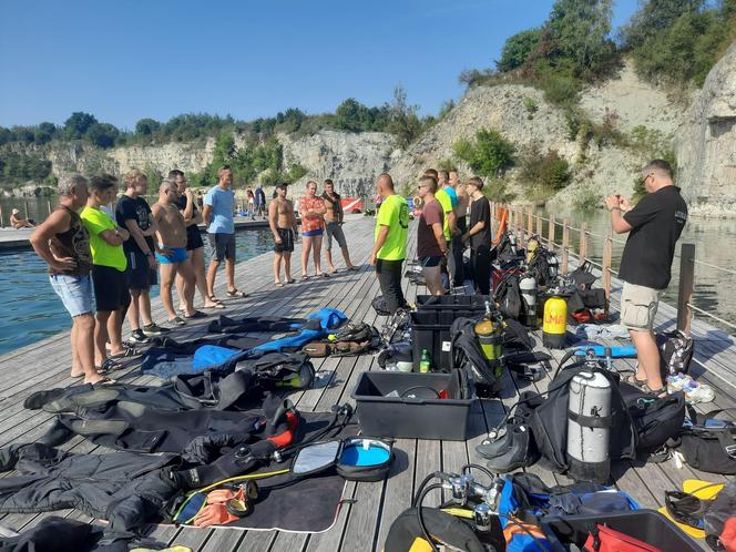 Klub Płetwonurków LOK "Litoral" zorganizował podwodne sprzątanie Zakrzówka