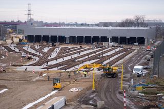 Budowa metra na Bemowie (styczeń 2024)