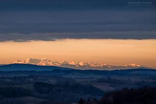 Piekne Tatry widziane z Podkarpacia