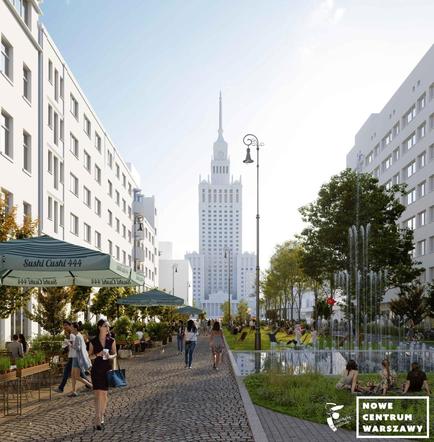 Władze Warszawy rozstrzygnęły konkurs na zagospodarowanie rejonu ulic Złotej i Zgoda w samym centrum miasta