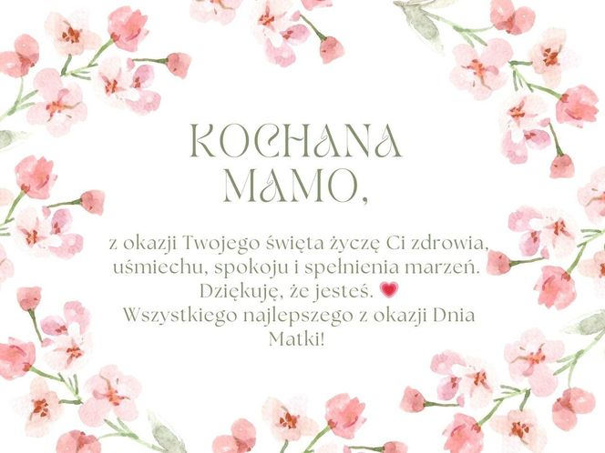 Dzień Mamy 2025 - kartki z życzeniami