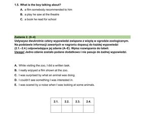 Egzamin ósmoklasisty język angielski 2025: ARKUSZE CKE [15.05.2025]