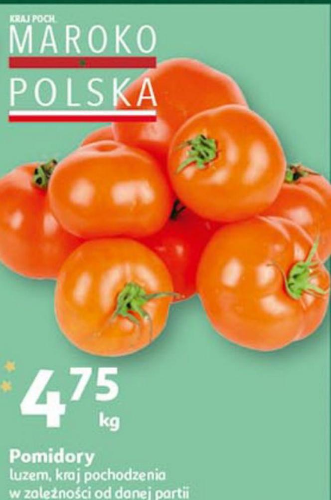 pomidory 4,75 zł