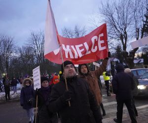 Protest kielczan przeciw budowie S74