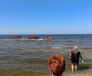 Akcja ratownicza w Jantarze, ciało mężczyzny z Nowego Portu