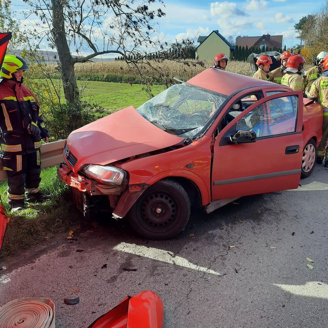 Tragiczny wypadek w miejscowości Wzdół Kolonia. Nie żyją dwie osoby, kolejne dwie są ranne