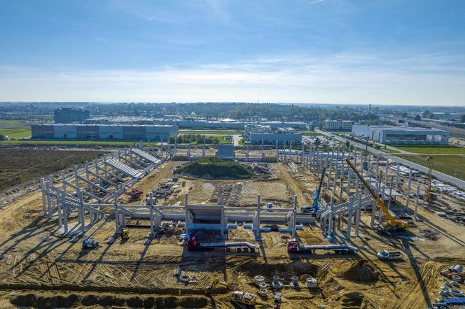 Budowa stadionu w Opolu - październik 2022