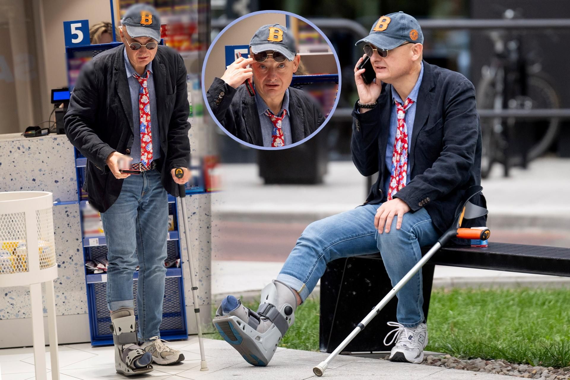 „Super Express” odnalazł wicemarszałka Senatu Michała Kamińskiego! O kulach wraca do…